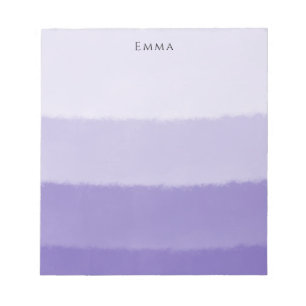 Bloc-note Modern Purple and White Watercolor Layered Ombre