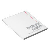 Bloc-note Modern Simple Black White Trendy Minimalist Plain (Incliné)