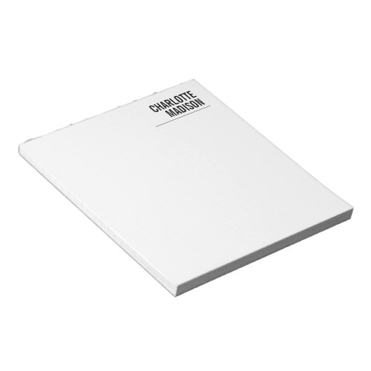 Bloc-note Modern Simple Trendy Minimalist Plain (Incliné)