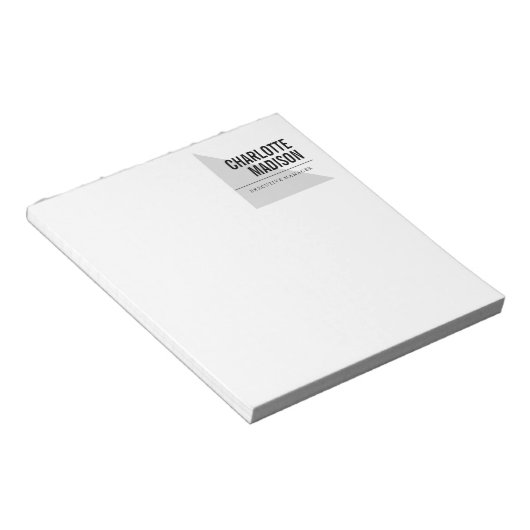Bloc-note Modern Simple Trendy Minimalist Plain (Incliné)