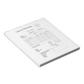 Bloc-note Modern Small Business custom order Sales Receipt (Incliné)