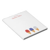 Bloc-note Modern Trendy Stylish Cute Ice Cream Girly (Incliné)