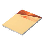 Bloc-note Moderne Abstrait Orange Rouge Vanille Graphique Fr (Tourné)