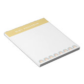 Bloc-note Moderne aquarelle arc-en-ciel professeur merci cad (Incliné)