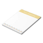 Bloc-note Moderne aquarelle arc-en-ciel professeur merci cad (Tourné)