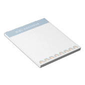 Bloc-note Moderne aquarelle arc-en-ciel professeur merci cad (Incliné)