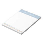 Bloc-note Moderne aquarelle arc-en-ciel professeur merci cad (Tourné)