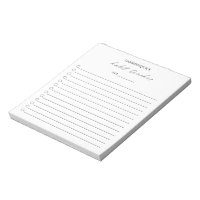 Moderne Black Blanc Élégant Simple Habit Tracker
