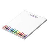 Bloc-note Moderne chic mignon du bureau de Rainbow Crayon (Tourné)