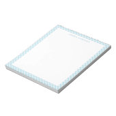 Bloc-note Moderne Chic Pastel Bleu clair En vichy Plaid Chec (Tourné)