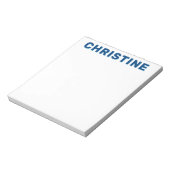 Bloc-note Moderne Cute Marine Bleu clair Bleu Enfants Enseig (Tourné)