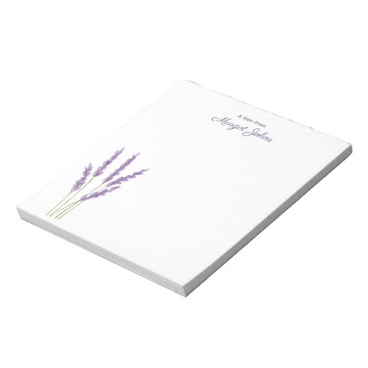 Bloc-note Moderne Design Simple Aquarelle Florale (Tourné)