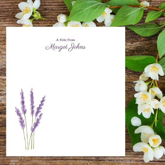 Bloc-note Moderne Design Simple Aquarelle Florale