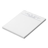 Bloc-note Moderne 'Du Bureau De' Gris Clair Écriture Élégant (Tourné)