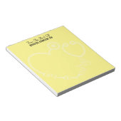 Bloc-note Moderne Du Bureau De L'Infirmière Stethoscope Nom (Incliné)