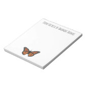 Bloc-note Moderne Élégant Nature Simple Monarque Papillons (Tourné)