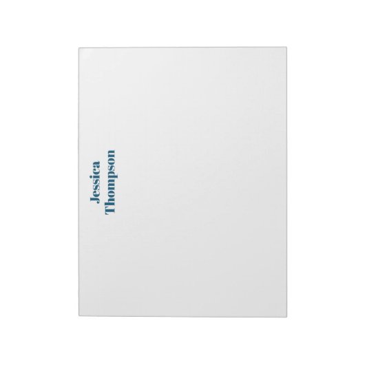 Bloc-note Moderne élégant Plain Simple Professionnel (Tourné)