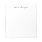 Bloc-note Moderne élégant Plain Simple Professionnel (Devant)