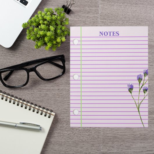 Bloc-note Moderne et élégant Boho Floral