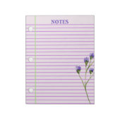 Bloc-note Moderne et élégant Boho Floral (Tourné)