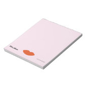 Bloc-note Moderne Français Chic Red Lips Beautician Minimal (Tourné)