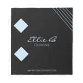 Bloc-note Moderne Géométrique Élégant Minimaliste  (Devant)