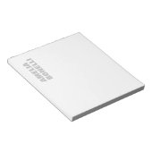 Bloc-note Moderne Gras Minimaliste Professionnel (Incliné)