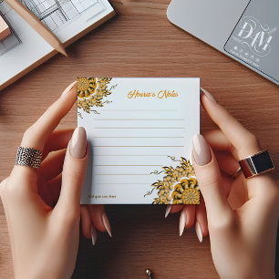 Bloc-note Moderne Mandala Doodle Floral Orange Blush 3D