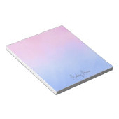 Bloc-note Moderne Mignon Branché Élégant Violet Rose Bleu (Incliné)