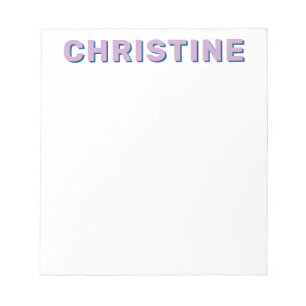 Bloc-note Moderne mignon violet violet Marine Bleu Enfants E