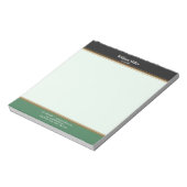 Bloc-note Moderne minimaliste Grandes vertes noires (Tourné)