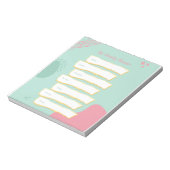 Bloc-note Moderne Pastel Couleurs Planificateur hebdomadaire (Tourné)