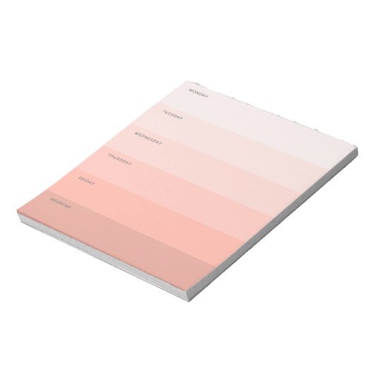Bloc-note Moderne Pink Daily Planner (Tourné)