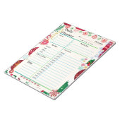 Bloc-note Moderne planificateur quotidien 2024 Thème de Noël (Incliné)