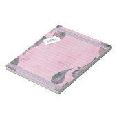 Bloc-note Moderne rose violet Abstrait (Tourné)