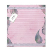 Bloc-note Moderne rose violet Abstrait (Devant)