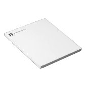 Bloc-note Moderne Simple Fractionnement Ligne d'affaires Mon (Incliné)