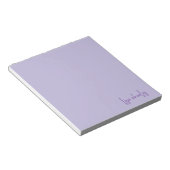 Bloc-note Moderne Tendance Élégant Pastel Violet Mignon (Incliné)