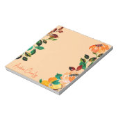 Bloc-note Moderne tendance stylish Joli Floral (Tourné)