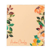 Bloc-note Moderne tendance stylish Joli Floral (Devant)