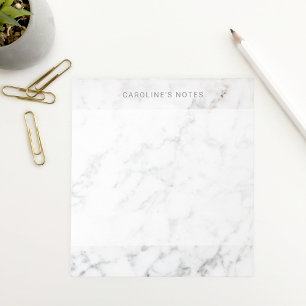 Bloc-note Moderne texture de marbre faux minimaliste avec te