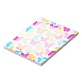 Bloc-note Moderne Vibrant Arc-en-ciel Butterfly mûre Motif (Tourné)