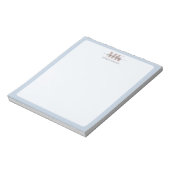 Bloc-note Modert Mocha Mousse Monogram Poussiéreux Bleu (Tourné)