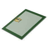 Bloc-note Molon Labe Spartan Mask Laurels sur Green (Incliné)