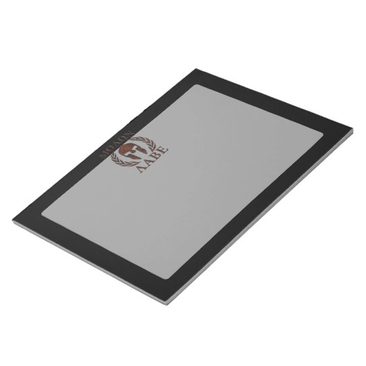 Bloc-note Molon Labe Spartan Warrier Laurels en fer Masque (Incliné)