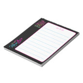 Bloc-note MOM source d'amour Graffiti arabe Noir et Rose (Tourné)