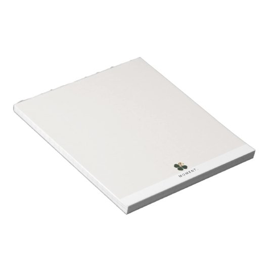 Bloc-note Moment Gilded Clover Luxe Minimalist Notepad (Incliné)