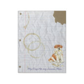 Bloc-note Mon Akita Mange Mon Plan De Leçon (Tourné)