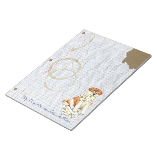 Bloc-note Mon Akita Mange Mon Plan De Leçon (Incliné)