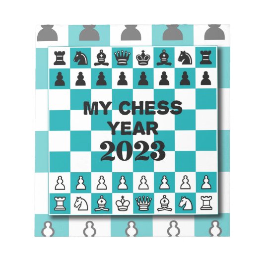 Bloc-note Mon année d'échecs (Devant)